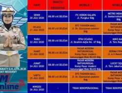 Jadwal SIM Keliling Kota Bandung Senin 27-32 Juli 2020