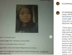 Gadis 14 Tahun Gia Senjanirwana Hilang di Kuburan Cina Bandung