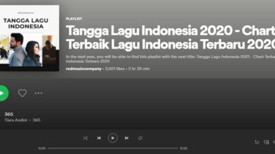 40 Tangga Lagu Indonesia Terbaru 2020, Chart Terbaik Spotipy Tinggal Play