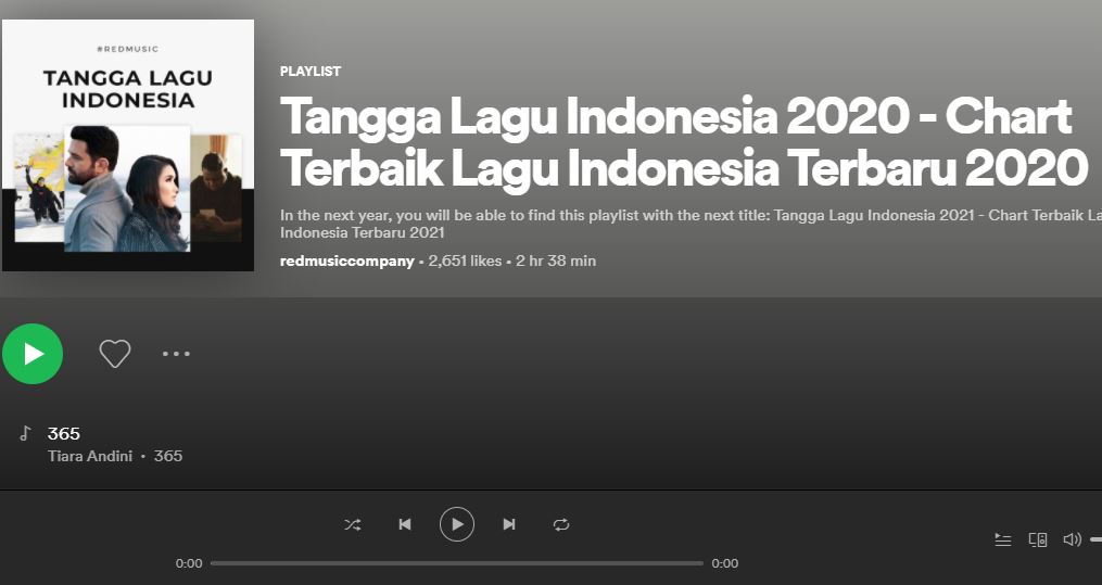 Tangga Lagu Indonesia Terbaru 2020