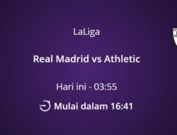 Link Live Streaming Real Madrid vs Athletic Bilbao, Siaran Bola LaLiga Tayang di Bein Sport
