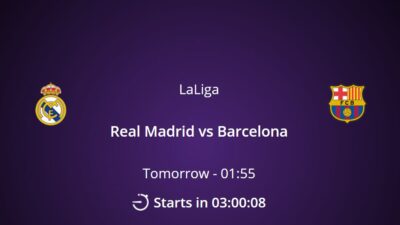 Link Live Streaming Real Madrid vs Barcelona Liga Spanyol