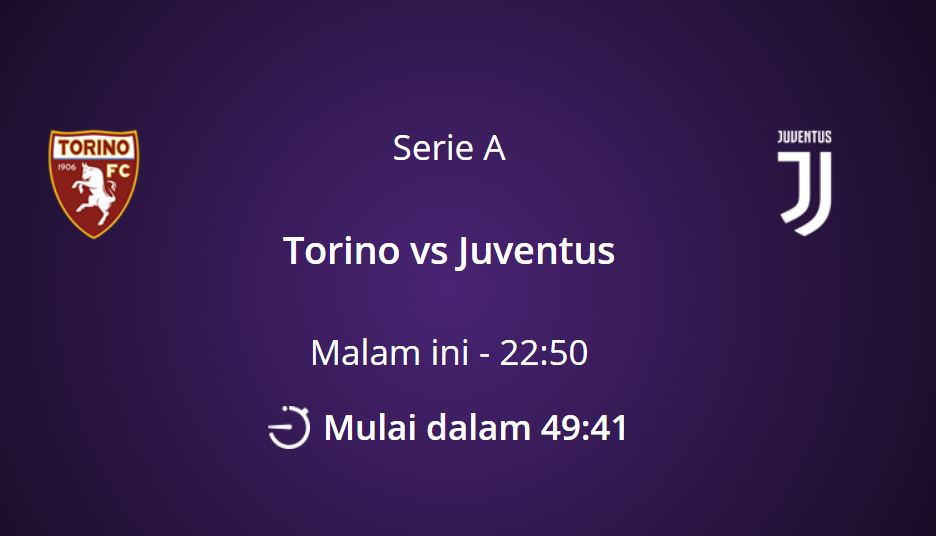 Link Live Streaming Torino vs Juventus di Bein Sport