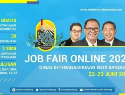 Disnaker Kota Bandung Gelar Job Fair Online 22-23 Juni 2021, Berikut Linknya