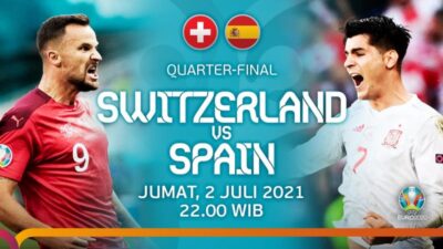 Nonton Live Streaming Euro 2020 Swiss vs Spanyol Sedang Berlangsung, Berikut Linknya