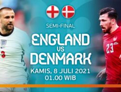 Nonton Live Streaming Euro 2020 Inggris vs Denmark Sedang Tayang, Cek Link Gratis-nya