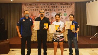 Pengcab Muay Thai Kota Bandung Gelar Seminar Sertifikasi Grading Pelatih Muay Thai Boran