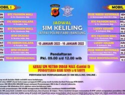 Jadwal Lengkap SIM Keliling Polrestabes Bandung Senin 10- Sabtu 15 Januari 2022