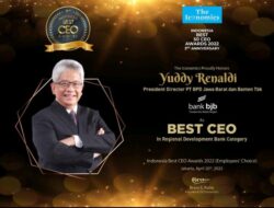 Dirut bank bjb Yuddy Renaldi Raih Indonesia Best CEO Awards 2022