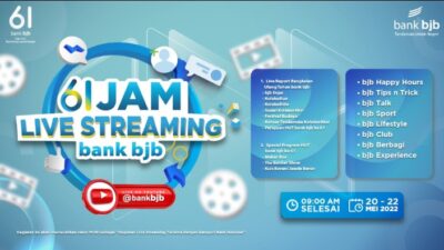 Live Streaming 61 Jam Non Stop bank bjb Siap Pecahkan Rekor MURI