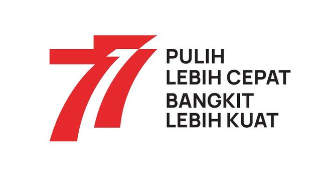 Logo resmi HUT ke-77 RI 17 Agustus 2022 png