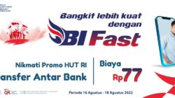 Promo HUT RI, Transfer Antar bank BI-Fast via bjb DIGI Cuma Rp 77