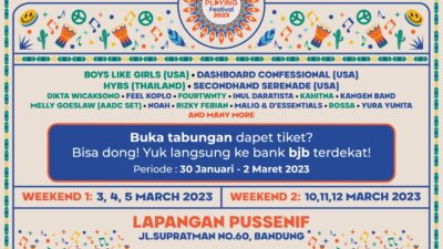 Cara Mudah Dapatkan Tiket Now Playing Festival 2023 Bersama bank bjb