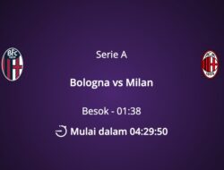 Link Live Streaming Bologna vs AC Milan Liga Italia Malam ini Lengkap dengan Prediksi dan H2H