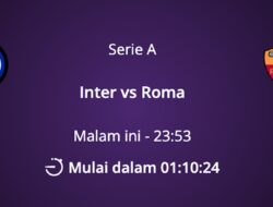 Live Streaming Inter Milan vs AS Roma: Link Nonton, Jadwal, Susunan Pemain dan Analisis Laga